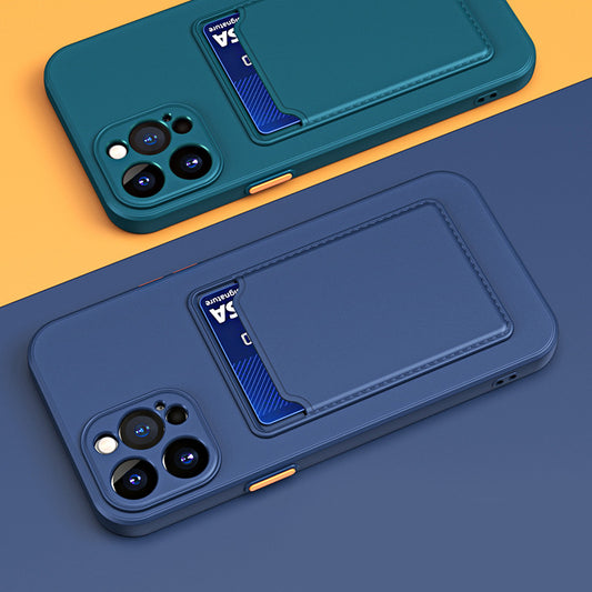Simple Pure Color Liquid Silicone Phone Case - Small Enterprise