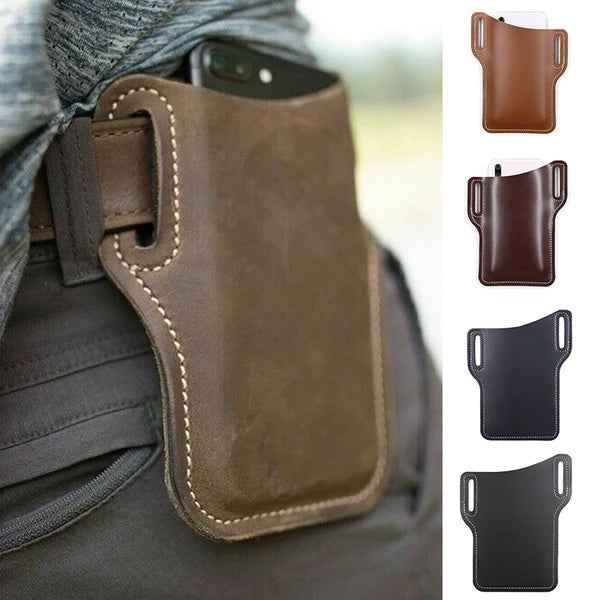 Men's Leather Phone Holster Waist Pack
