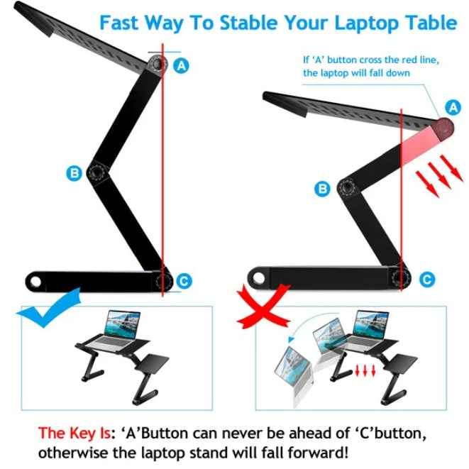 Adjustable Foldable Laptop Desk