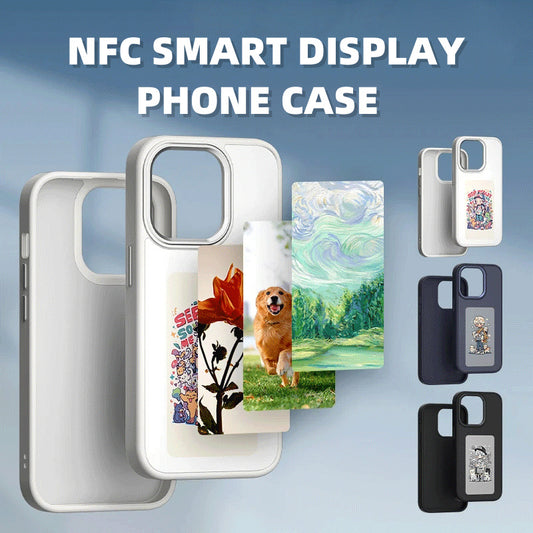 E-ink Screen Phone Case Unlimited Screen Projection Personalized Phone Cover Battery Free New Designer Luxury Phone Case - Small Enterprise