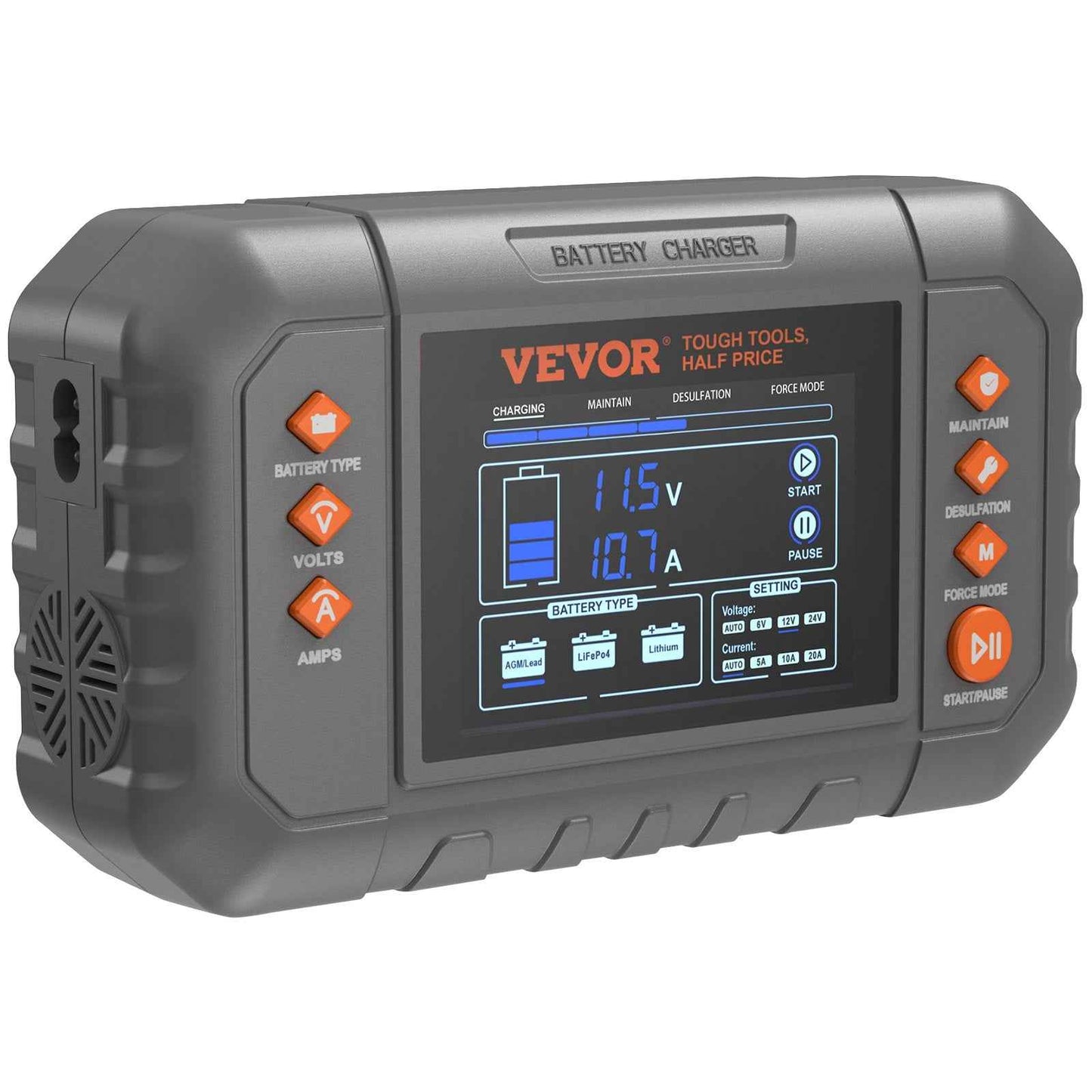 20A Smart Battery Charger for Car, Boat, Lawn Mower