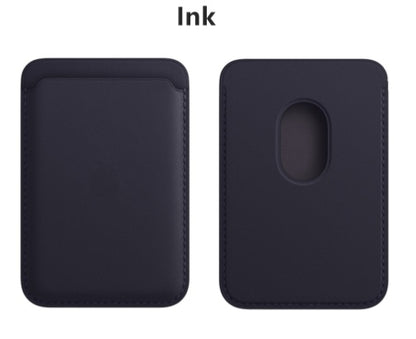 Magnetic Leather Card Holder Holder