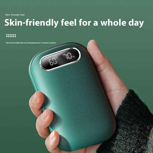 Double-Sided USB Digital Display Hand Warmer