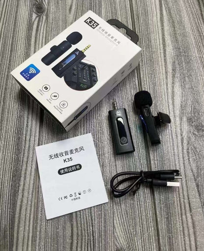 Collar Clip Microphone Outdoor Video Recording Wireless Microphone