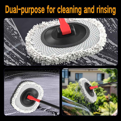 Portable 41 Car Wash Mop with Soft Brush & 10m Hose