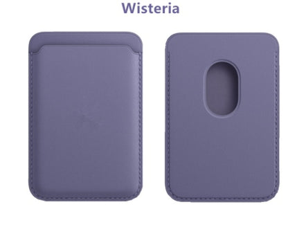 Magnetic Leather Card Holder Holder