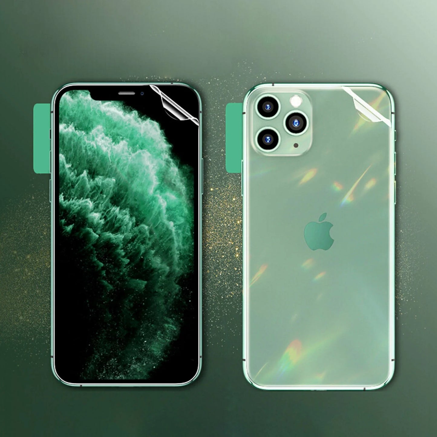 Screen/Lens Protector for Iphone 13 Mini 5.4 Inch 2021, [3 Pack] Front & Back Hydrogel Film Bubble Free Screen Protector + [3 Pack] Clear Tempered Glass Camera Protector