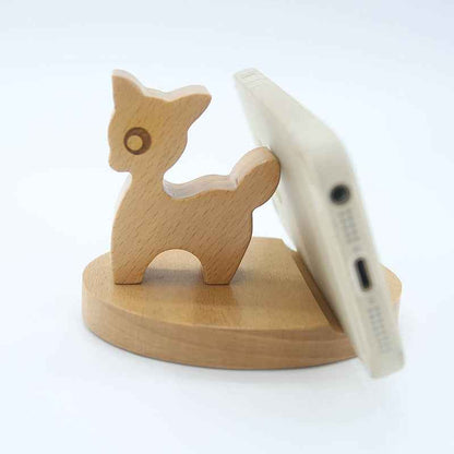 Creative Coin Beech Wood Lazy Phone Holder