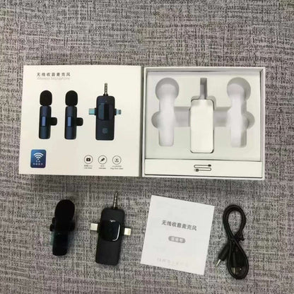 Collar Clip Microphone Outdoor Video Recording Wireless Microphone