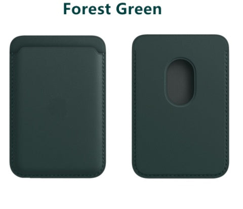 Magnetic Leather Card Holder Holder