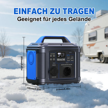 SBAOH Portable Power Station 300W,solar Power Generator 296Wh 80000mAh,solar Power Bank Portable Charger