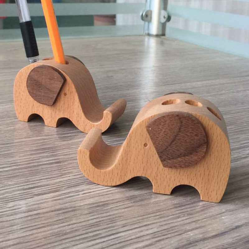 Creative Coin Beech Wood Lazy Phone Holder