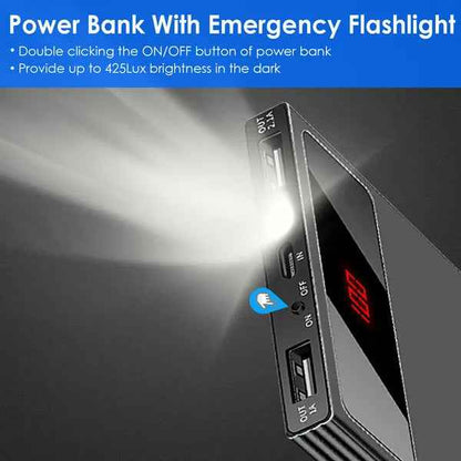 Ultra Thin 20000mAh Power Bank Dual USB Charger