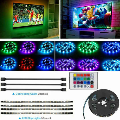 RGB LED Strip TV/Computer Light Kit with Remote