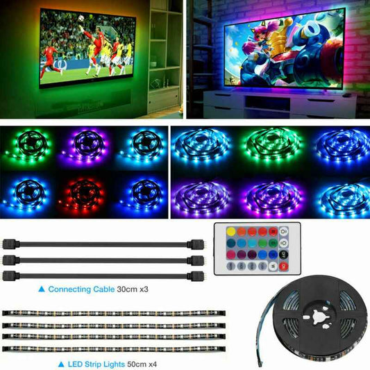 RGB LED Strip TV/Computer Light Kit with Remote