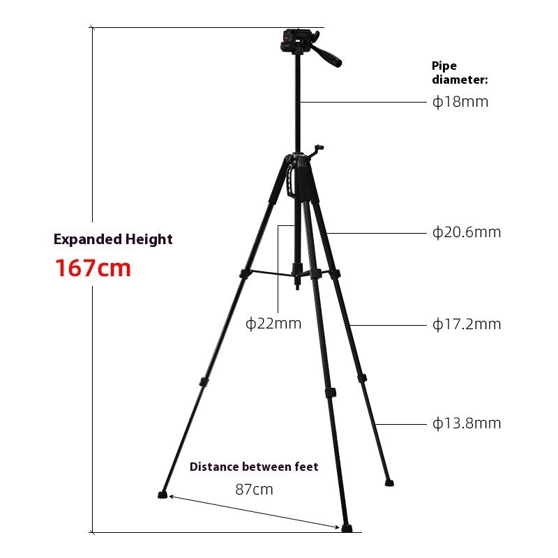 D600 Mobile Phone Selfie Live Tripod Night Fish Luring Lamp Camera Bracket