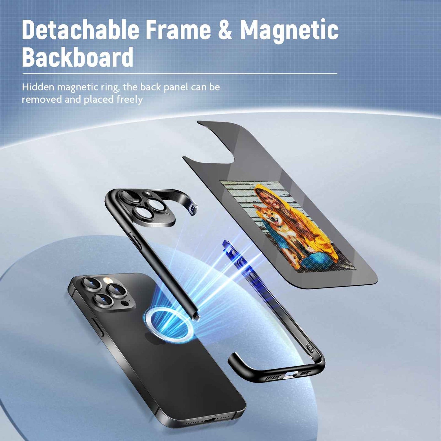 iPhone 15 Pro Max NFC Ink Screen Flip Case