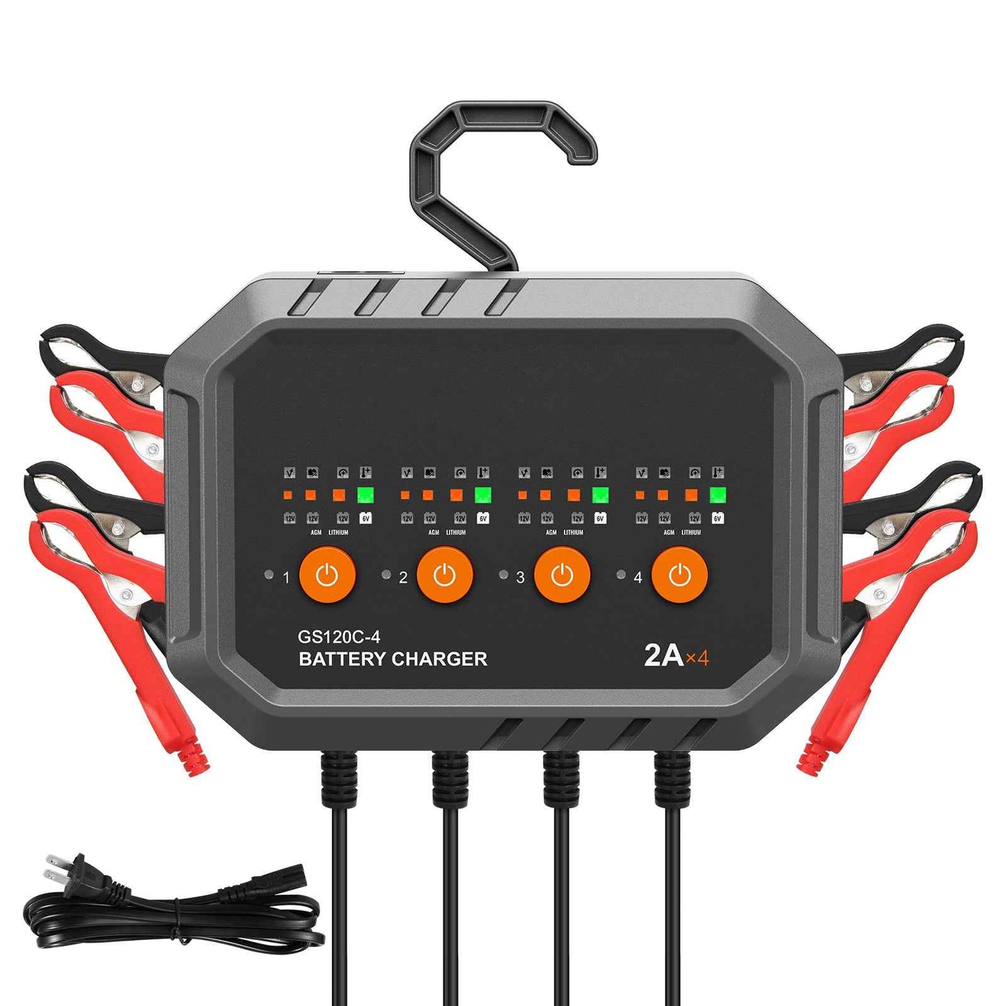 VEVOR 8-Amp Smart Battery Charger & Maintainer