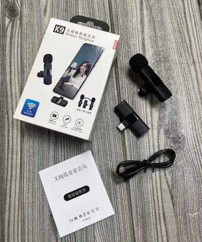 Collar Clip Microphone Outdoor Video Recording Wireless Microphone