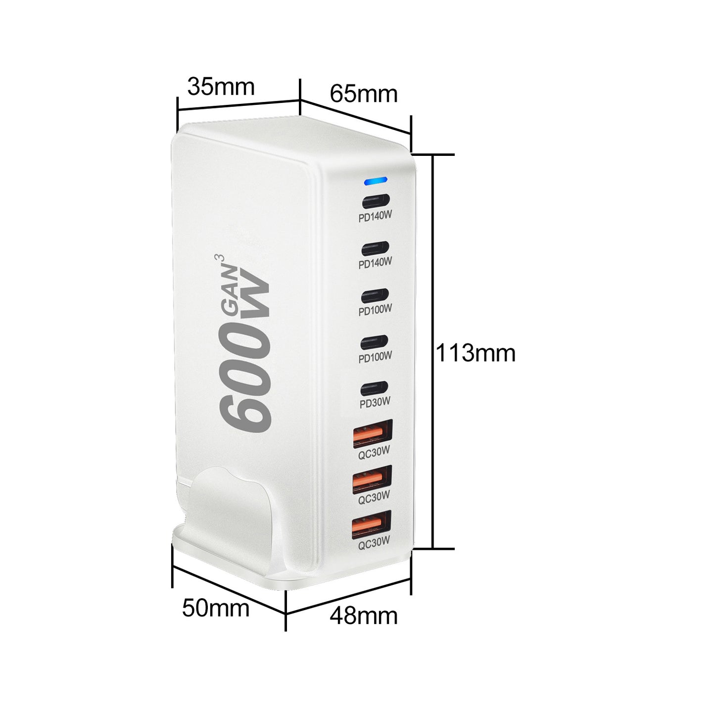 USB Wall Charger - Fast Charging Adapter with Single Port