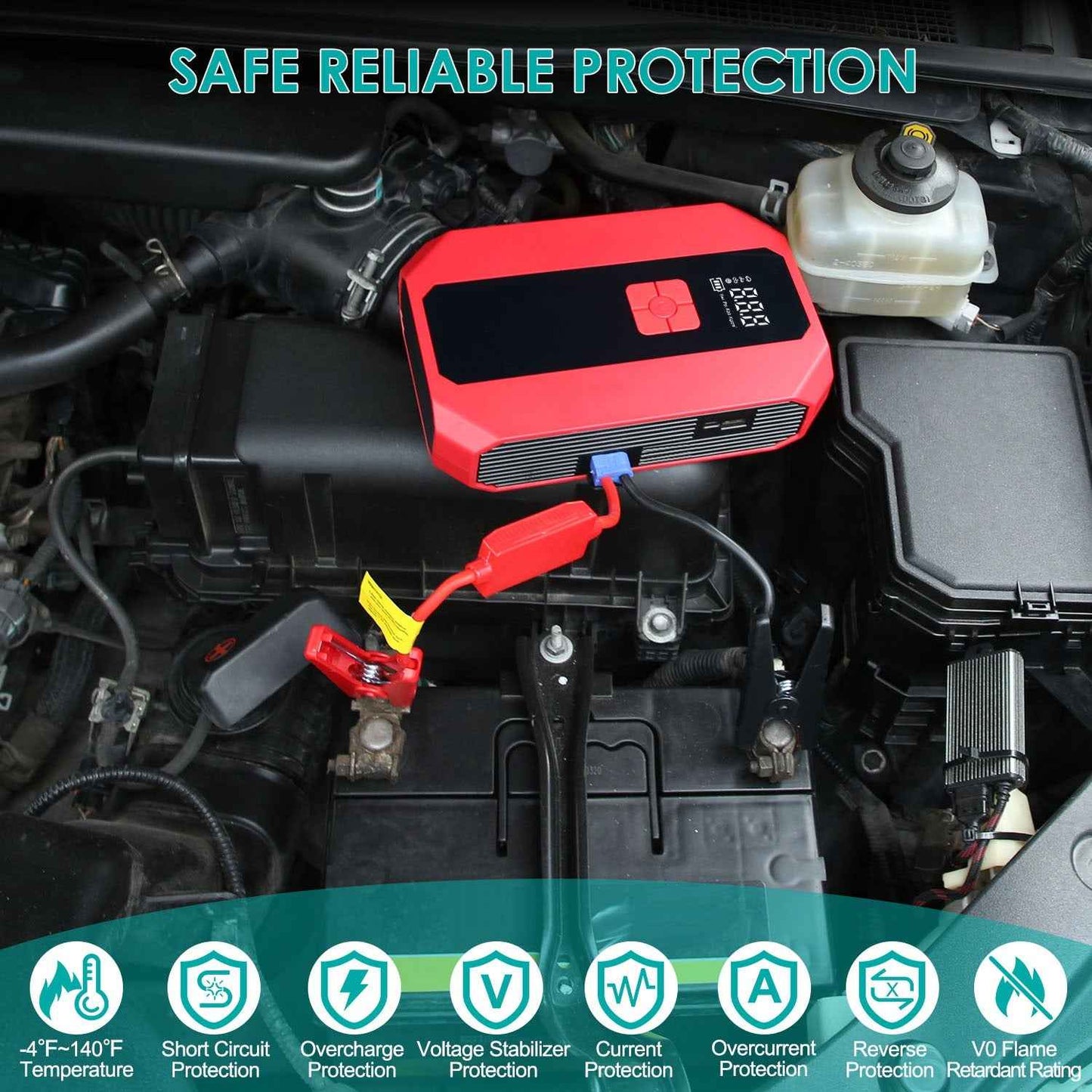 Portable Car Jump Starter & Air Compressor Combo